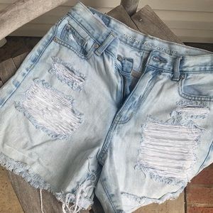 American Eagle Distressed Jean Shorts